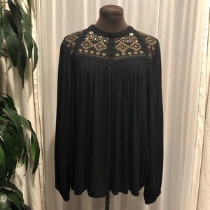 Lucky Brand Embroidered Long Sleeve